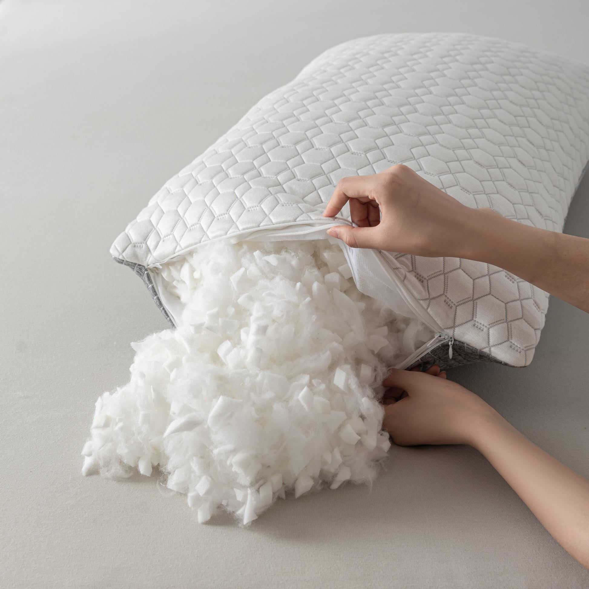 Essence of Bamboo pillow component separation diagram
